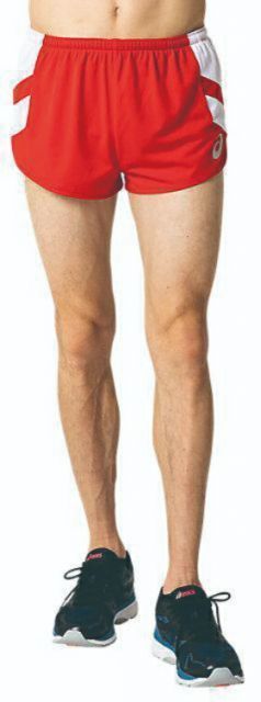 asics アシックス RUNNING PANT CLASSIC RED L 2091A125 600 | スポーツ スポーツウェア 陸上競技 ランニングパンツ ショートパンツ ランパン ズボン ボトムス メンズ Ｍ’Ｓ スポーツ用品 ワンポイント ロ