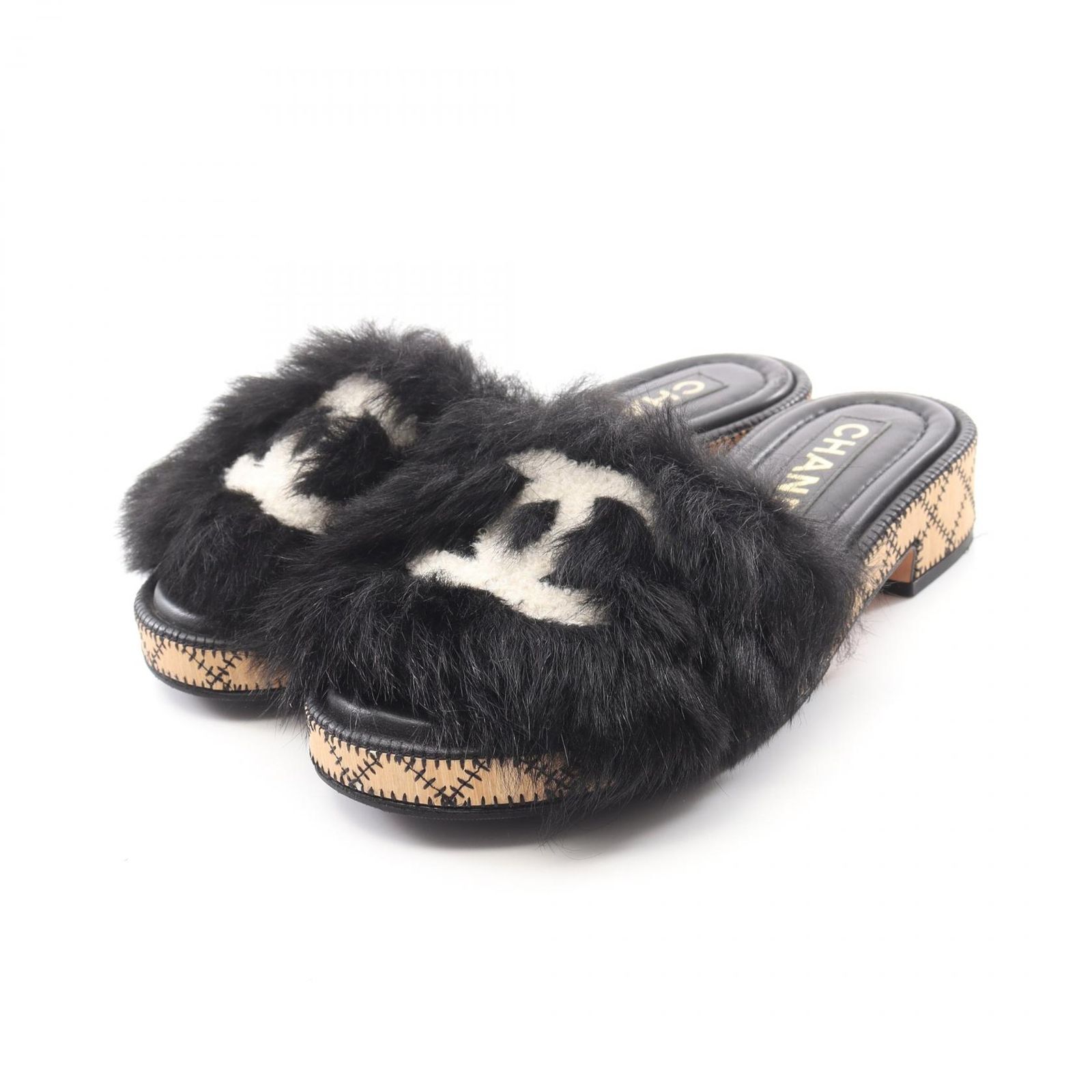 シャネル CHANEL サンダル ココマーク G39357 レザー サンダル 