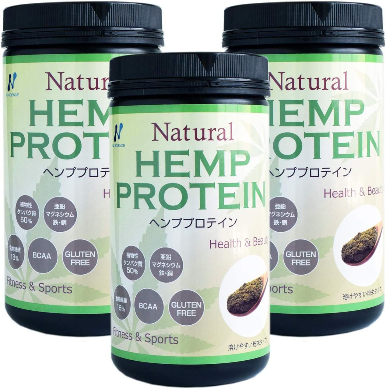 ニューサイエンス ナチュラルヘンププロテイン 454ｇ×3個