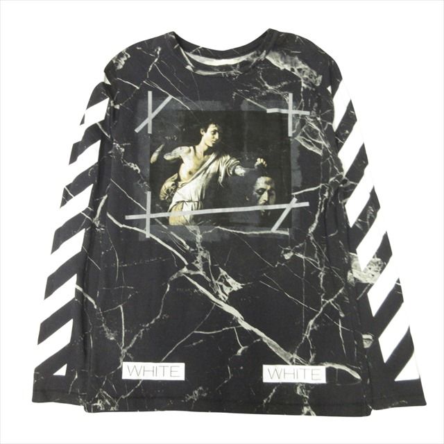 Off-White オフホワイト アートプリント 長袖カットソー 黒（2XL） OFF