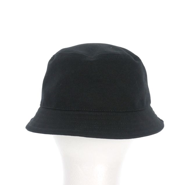 グッチ GUCCI キャンバス バケットハット 帽子 L 58cm ブラック 黒