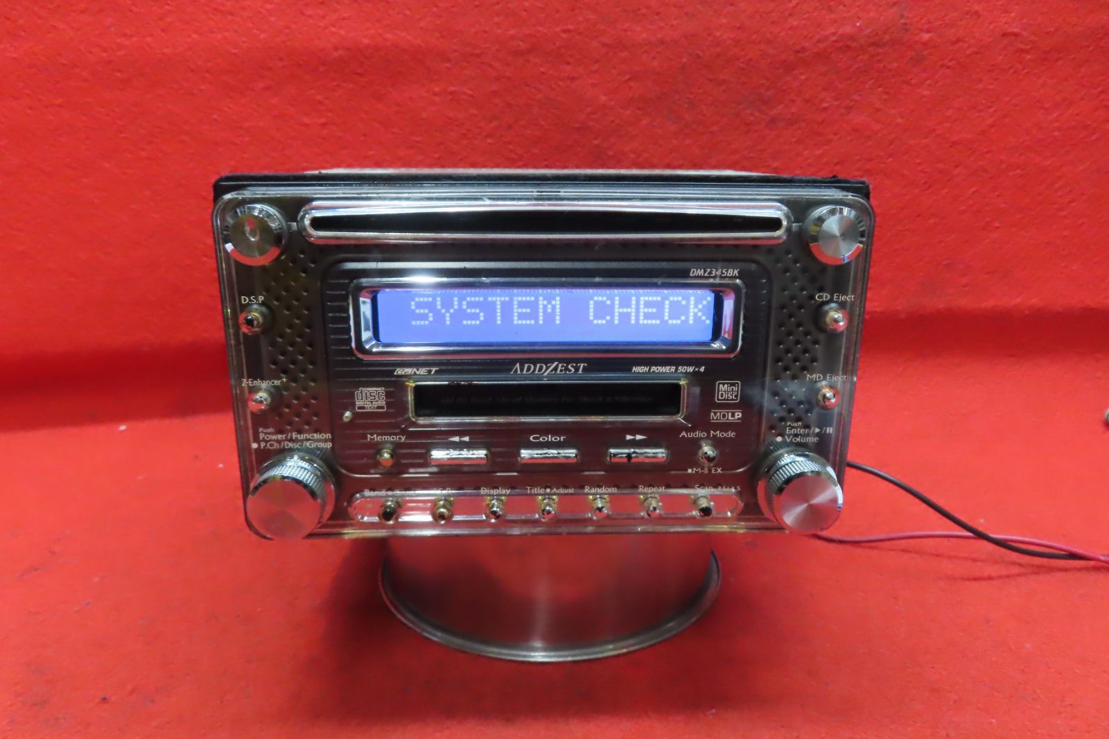 ＊CS1185＊動作保証付/クラリオン DMZ345BK R-2144 ADDZEST アゼスト CDプレーヤー カーオーディオ デッキ MDLP AUX 2DIN 本体のみ