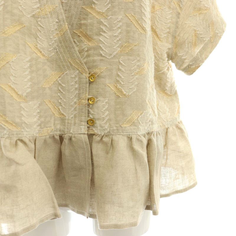 ユルタオ YURTAO forestカットJQカシュクールブラウス ラメ ユルタオ YURTAO forestカットJQカシュクールブラウス ラメ
