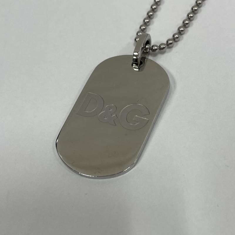 D&G シルバードッグタグネックレス 美品】ヴェルサーチ ネックレス