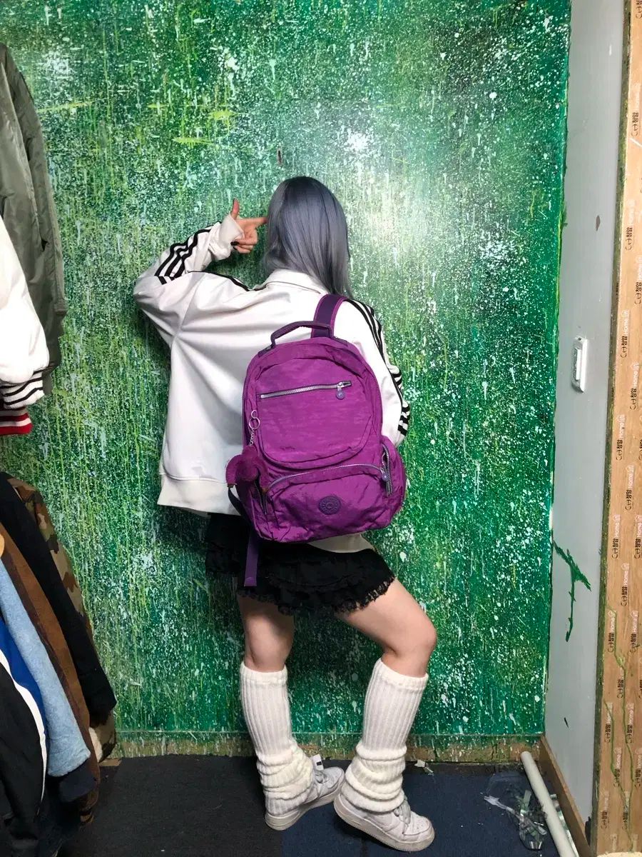 Kipling キプリング 紫 ゴリラ y2k バッグ 通学カバン