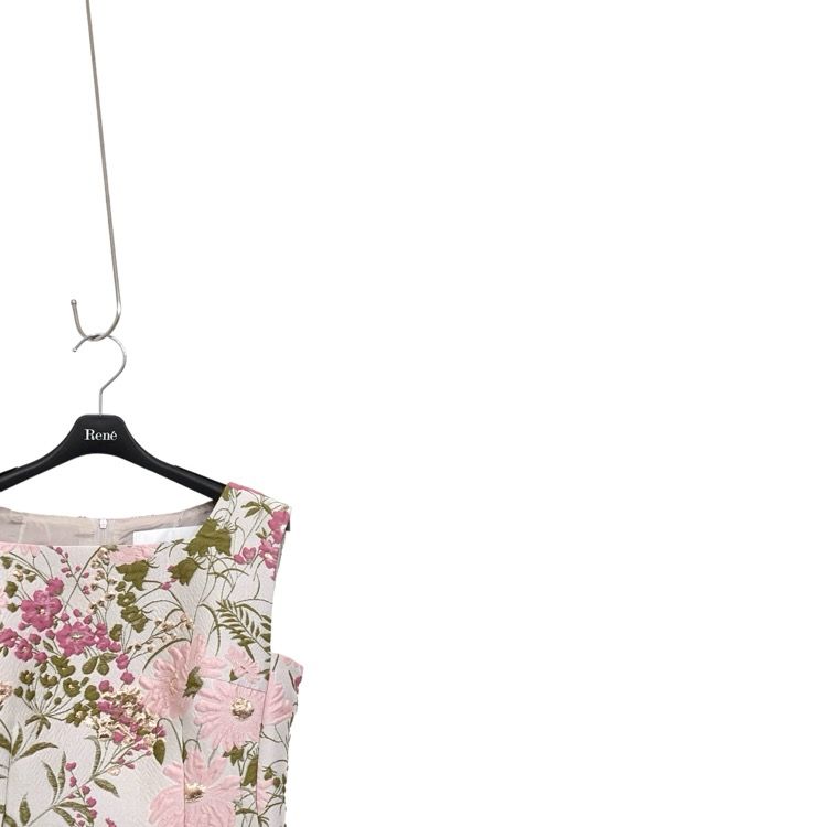 Rene ルネ イノセントフラワー ドレス ジャガードワンピース ピンク 36