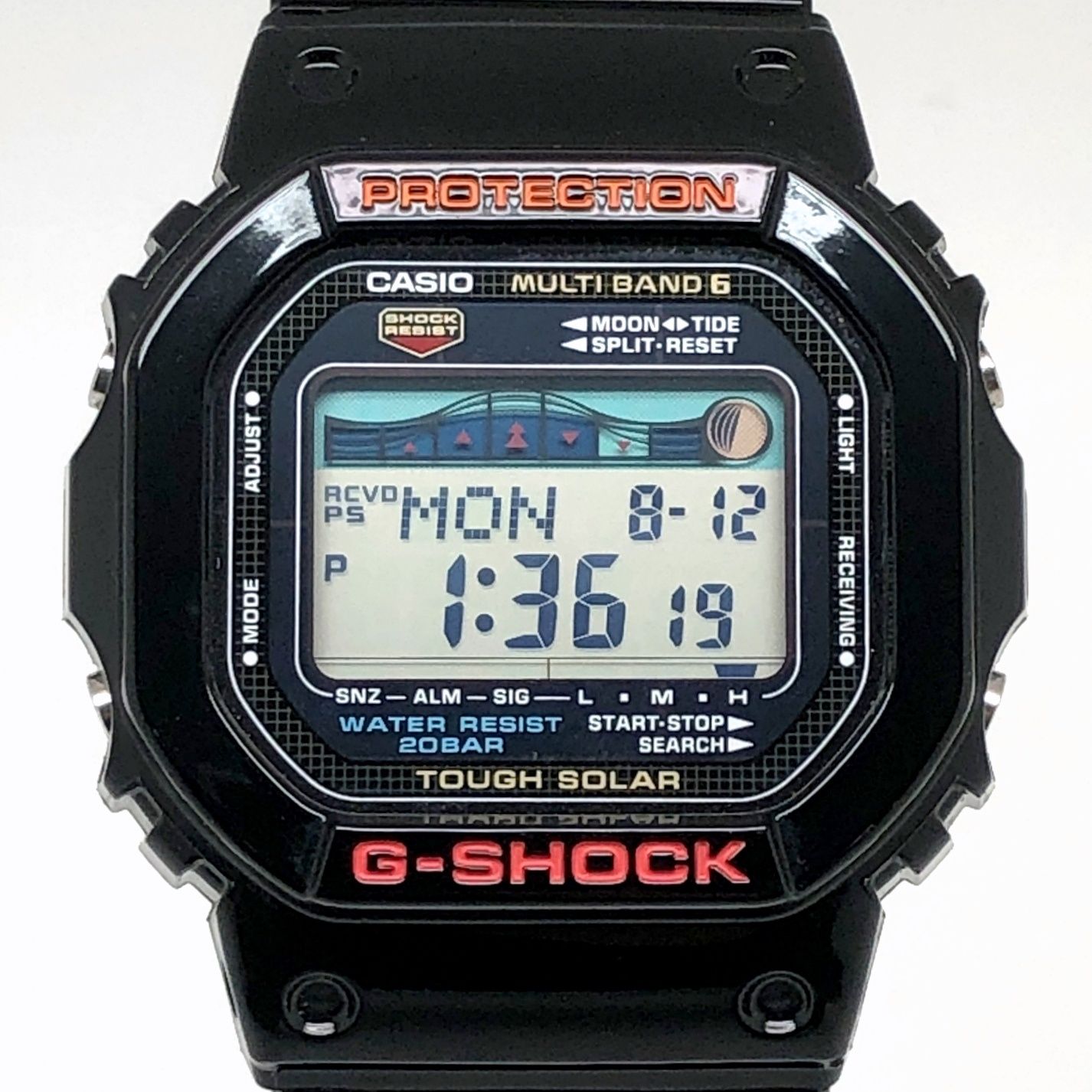 G-SHOCK ジーショック CASIO カシオ 腕時計 GWX-5600-1 G-LIDE 電波ソーラー タイドグラフ ムーンデータ Gライド 光沢