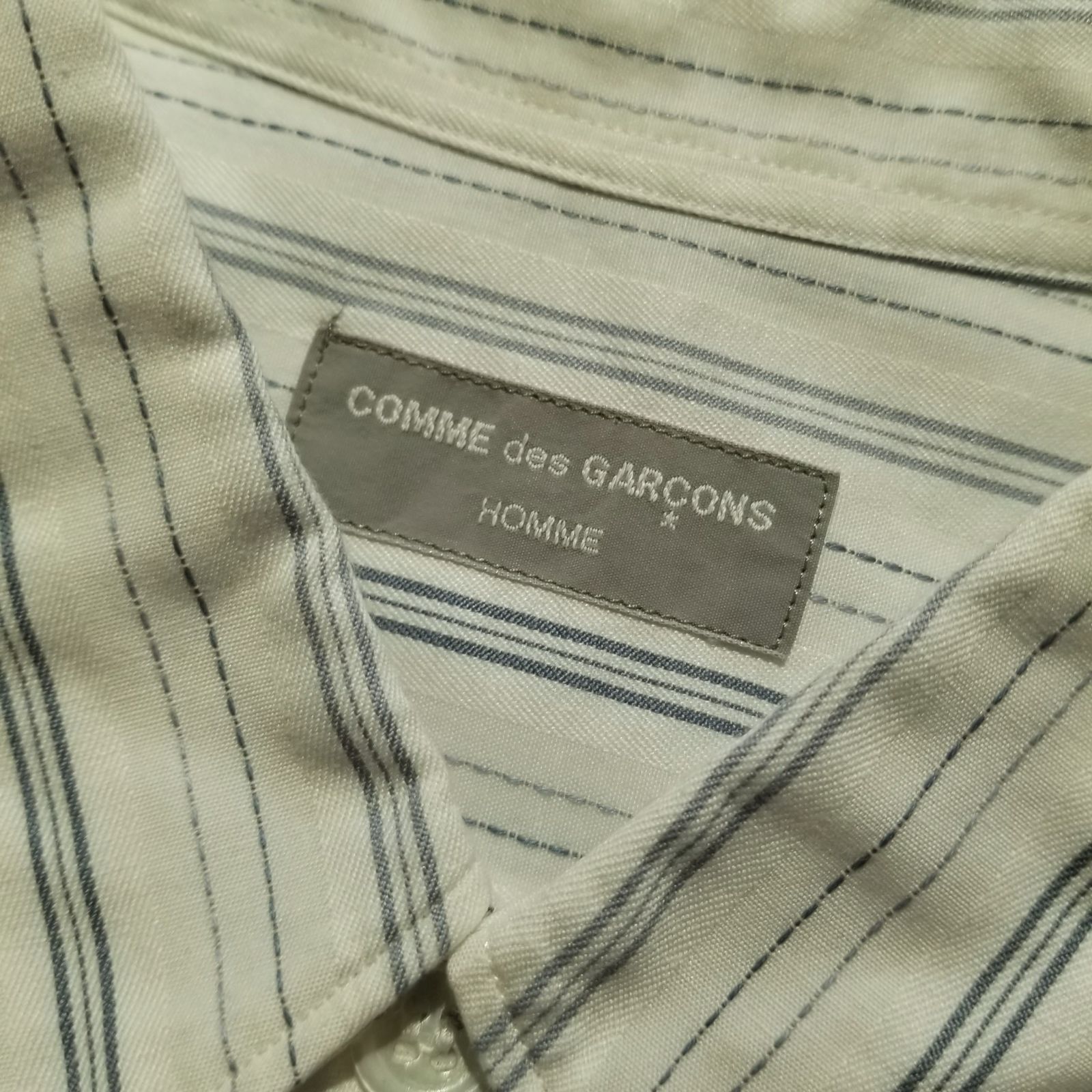 比翼ストライプシャツ 1989aw