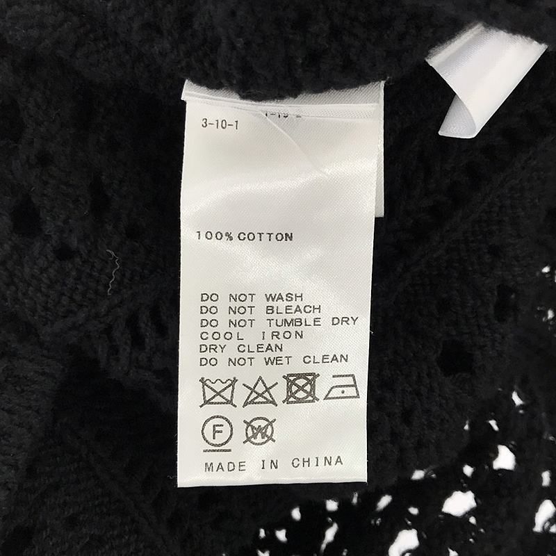 CITYSHOP / シティショップ | 2023SS | CROCHET STYLE SHIRTS ニットカーディガン | ブラック | レディース CITYSHOP / シティショップ | 2023SS | CROCHET STYLE SHIRTS