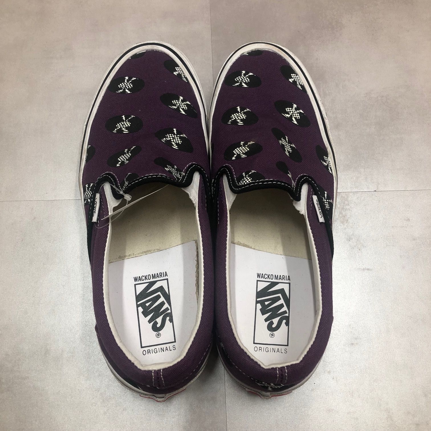 WACKO MARIA Vans by Vault レコード スリッポン スニーカー ワコマリア バンズ 27.5cm 68028A1 - メルカリ