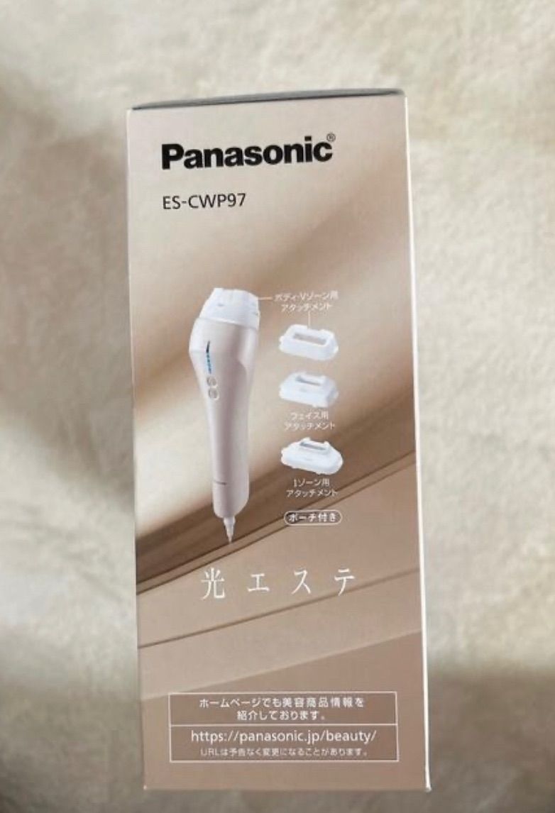 新品未使用品】 Panasonic ES-CWP97 光エステ ゴールド - メルカリ