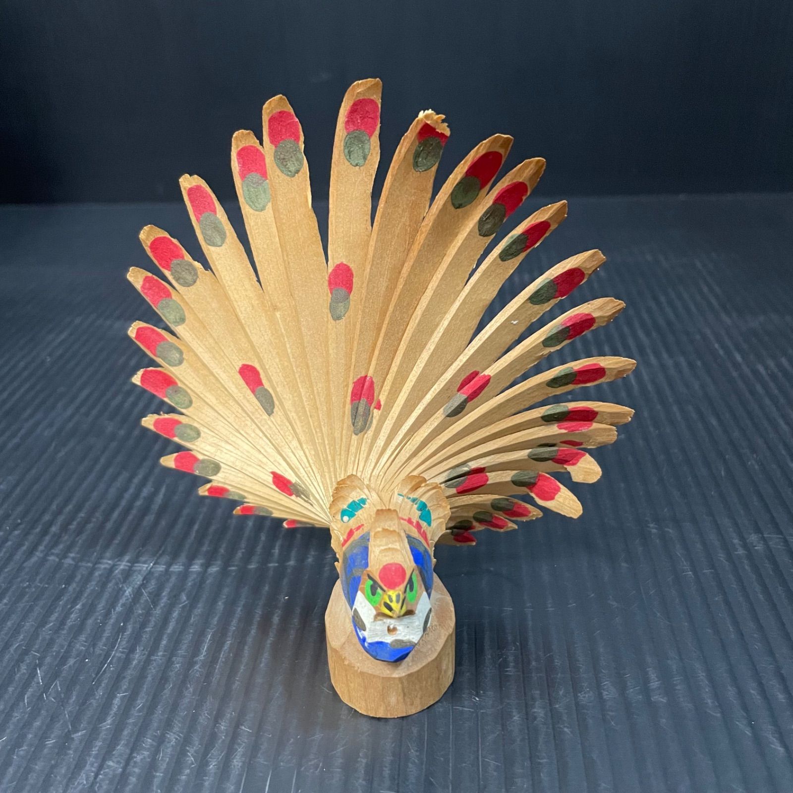 竹細工 鳥の置物 3点セット（鶏・鷹・孔雀） 元祖辰蔵 作 含む - メルカリ