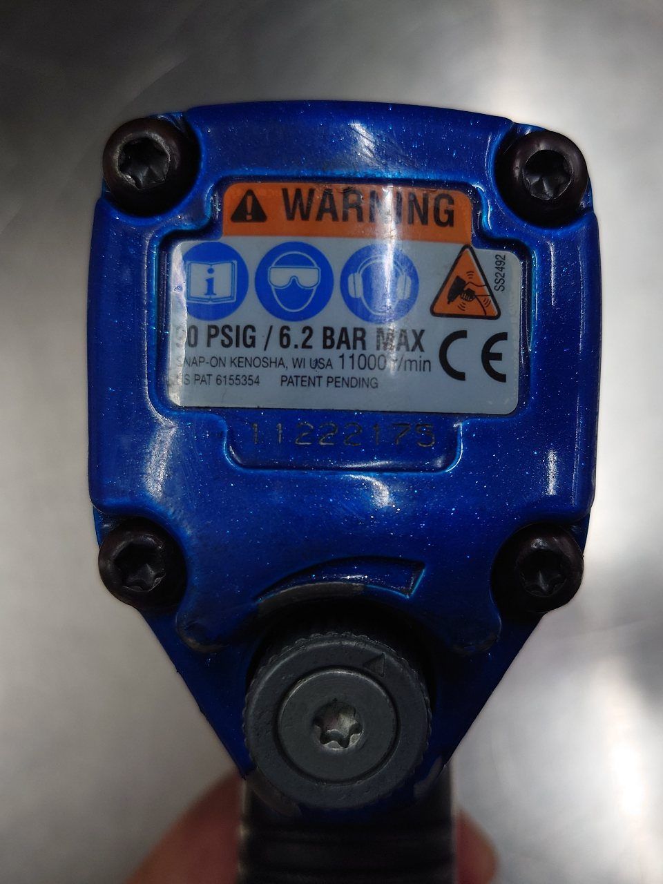 Snap-on エアーインパクトレンチ MG325 ブルー 9.5sq 囗T巛 ?