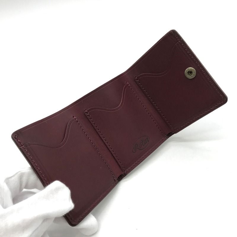 Rotar 三つ折り財布 ブラウン 楽天市場】(ローター) ROTAR Threefold compact wallet 三つ折り
