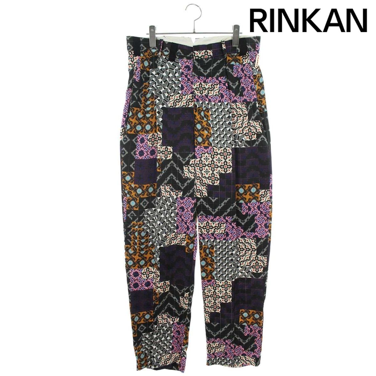 タナカ  23AW  THE TROUSERS ST-135 総柄シルクロングパンツ メンズ 29インチ
