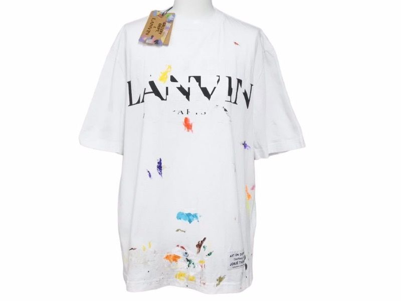 LANVIN ランバン GALLERY DEPT ギャラリーデプト ペンキ加工Tシャツ