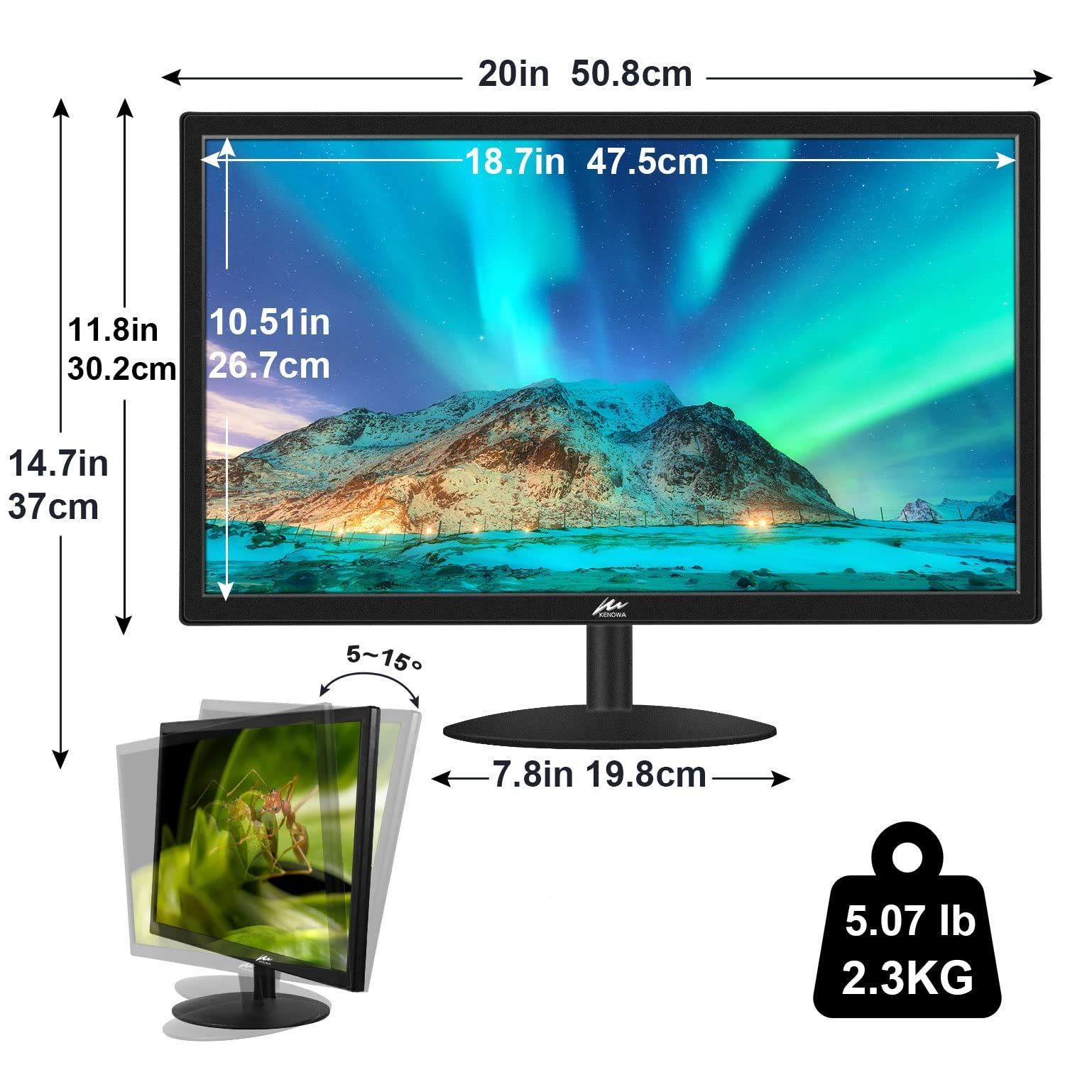75HZ HDMI-VGAポートComputer