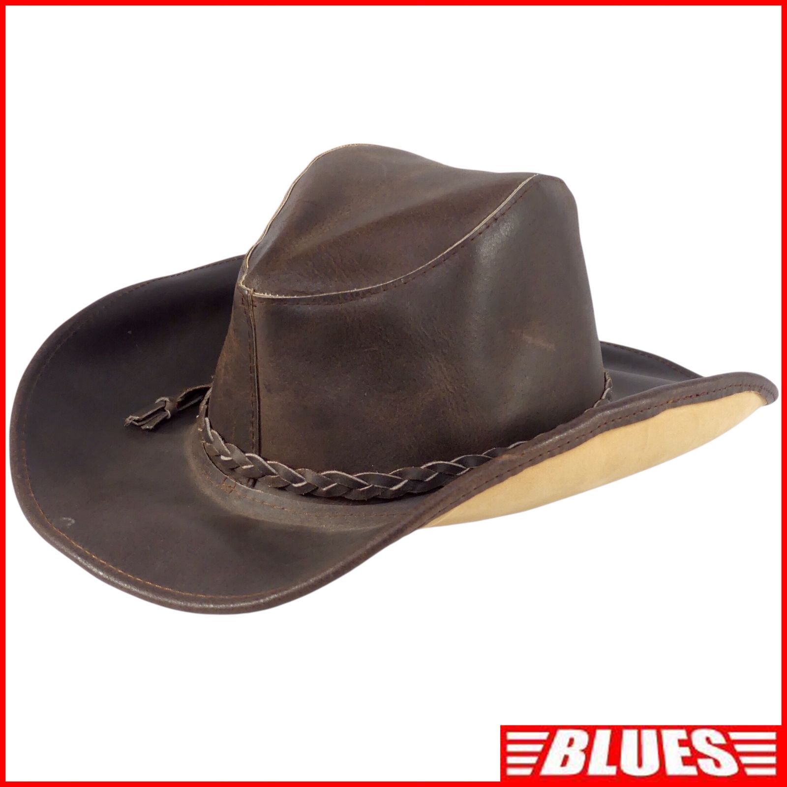 メキシカン本革テンガロンハット カウボーイハット ブラックゴールドM