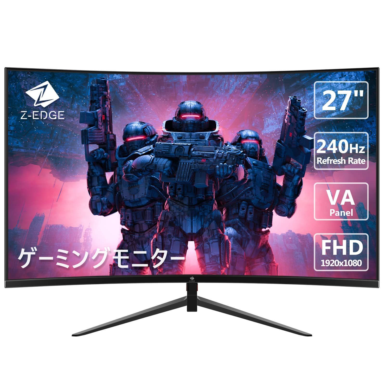 特価セール】UG27P Z-EDGE  192x18非光沢VAパネル超薄型HDR標準輝度:35cd㎡1msFreeSyncHDMIDisplayPortスピーカー内蔵 FHD LED 湾曲ディスプレイ  27インチ 24Hz ゲーミングモニター - メルカリ