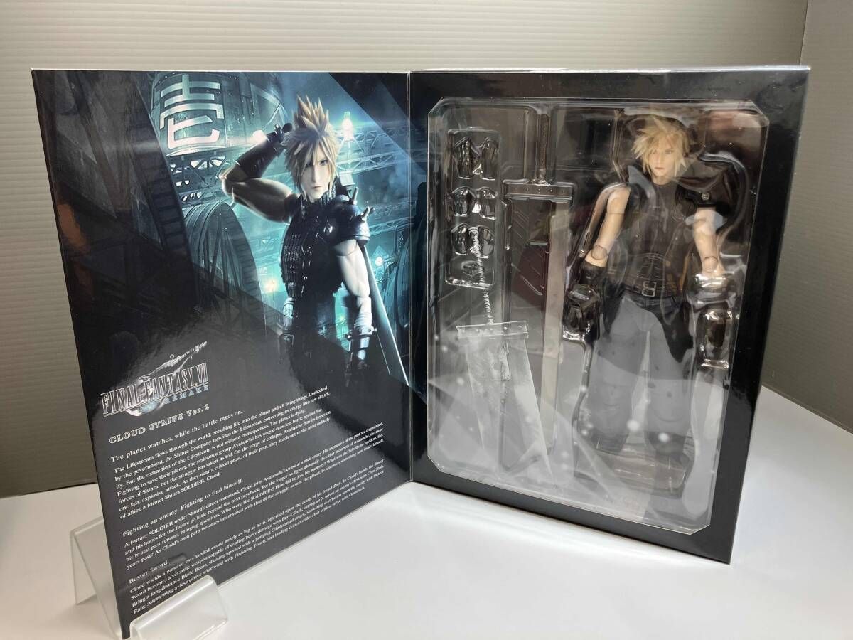 【未開封・美品】FFVII リメイク PLAY ARTS改　クラウドVer.2 ファイナルファンタジーVII REMAKE プレイアーツ改 クラウド Ver