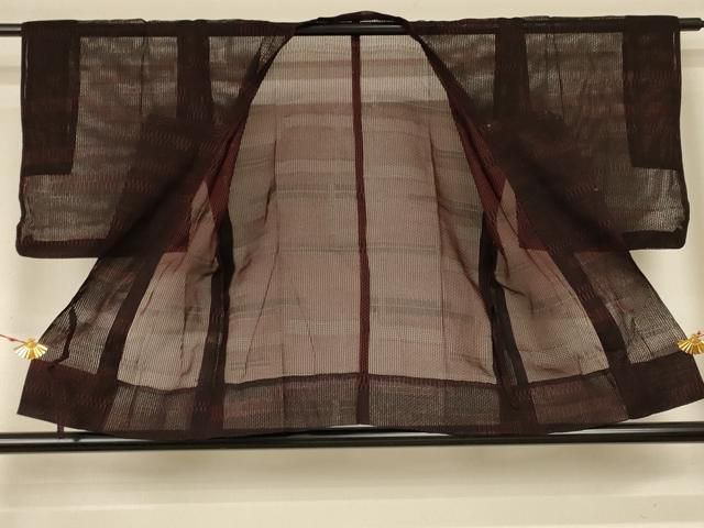 平和屋着物▽道中着 スリーシーズン 春夏秋 塵除け 霞文 正絹 AABA9386jd