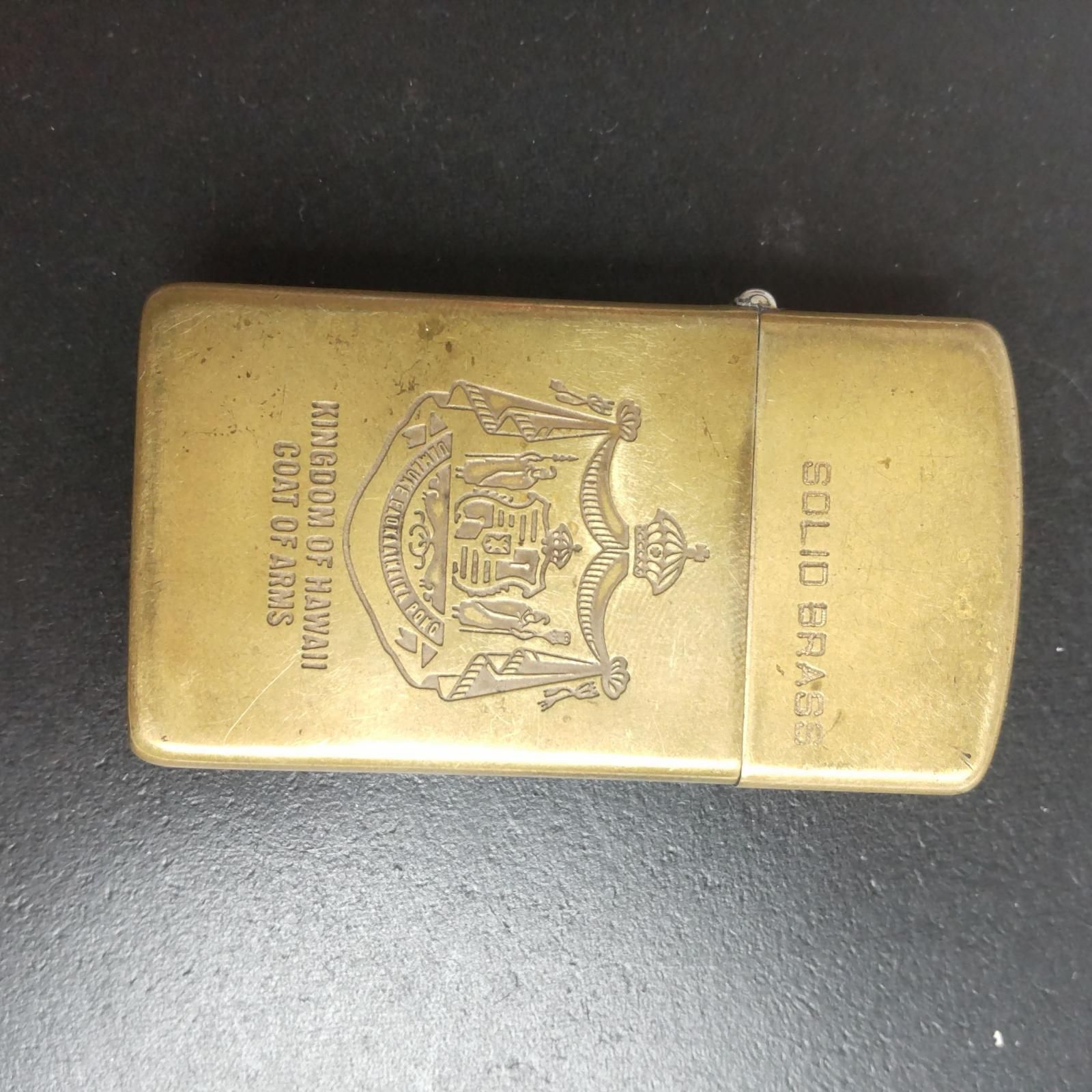 1970年代 zippo スリム 斜ロゴ ゴールド 2点セット