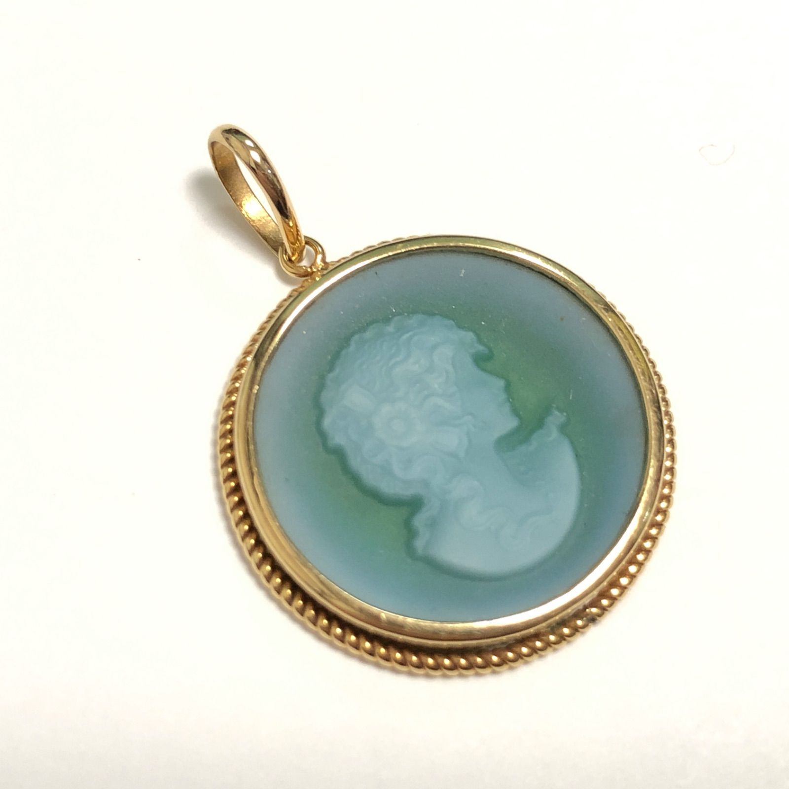 14K ブローチ　めのう 14K ブローチめのう