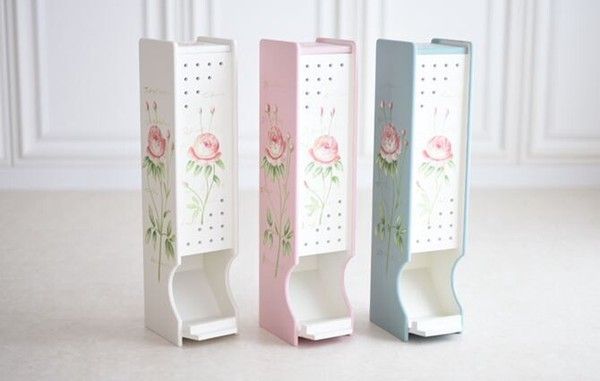 ハンドペイントトイレットペーパーホルダーBL