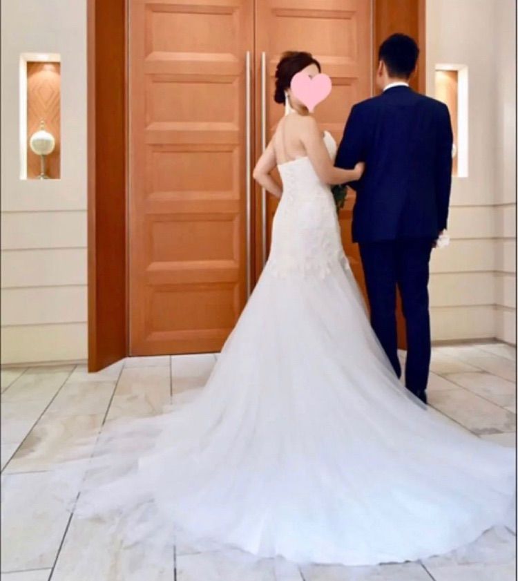 専用パニエ付き☆マーメイドウェディングドレス 前撮り 結婚式 フォト