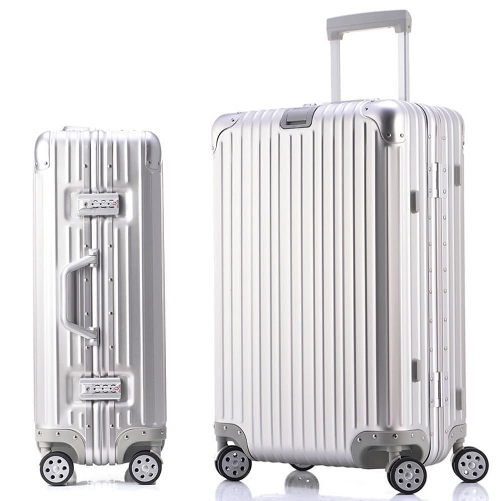 人気商品 キャリーケース 大容量 オールアルミ合金 アルミ合金ボディ TSAロック スーツケース 静音ダブルキャスター アルミ DINGHANG スーツケース