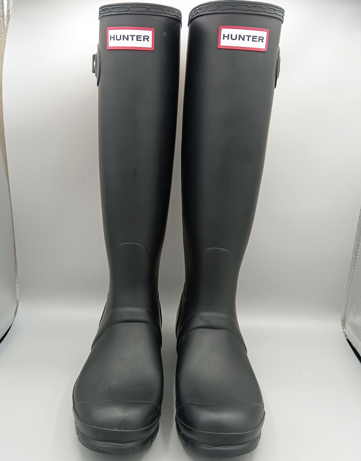 【品質良い 大好評中 】HUNTER ハンター レインブーツ 長靴 ロング UK4 23.0㎝ ブラック 上履き