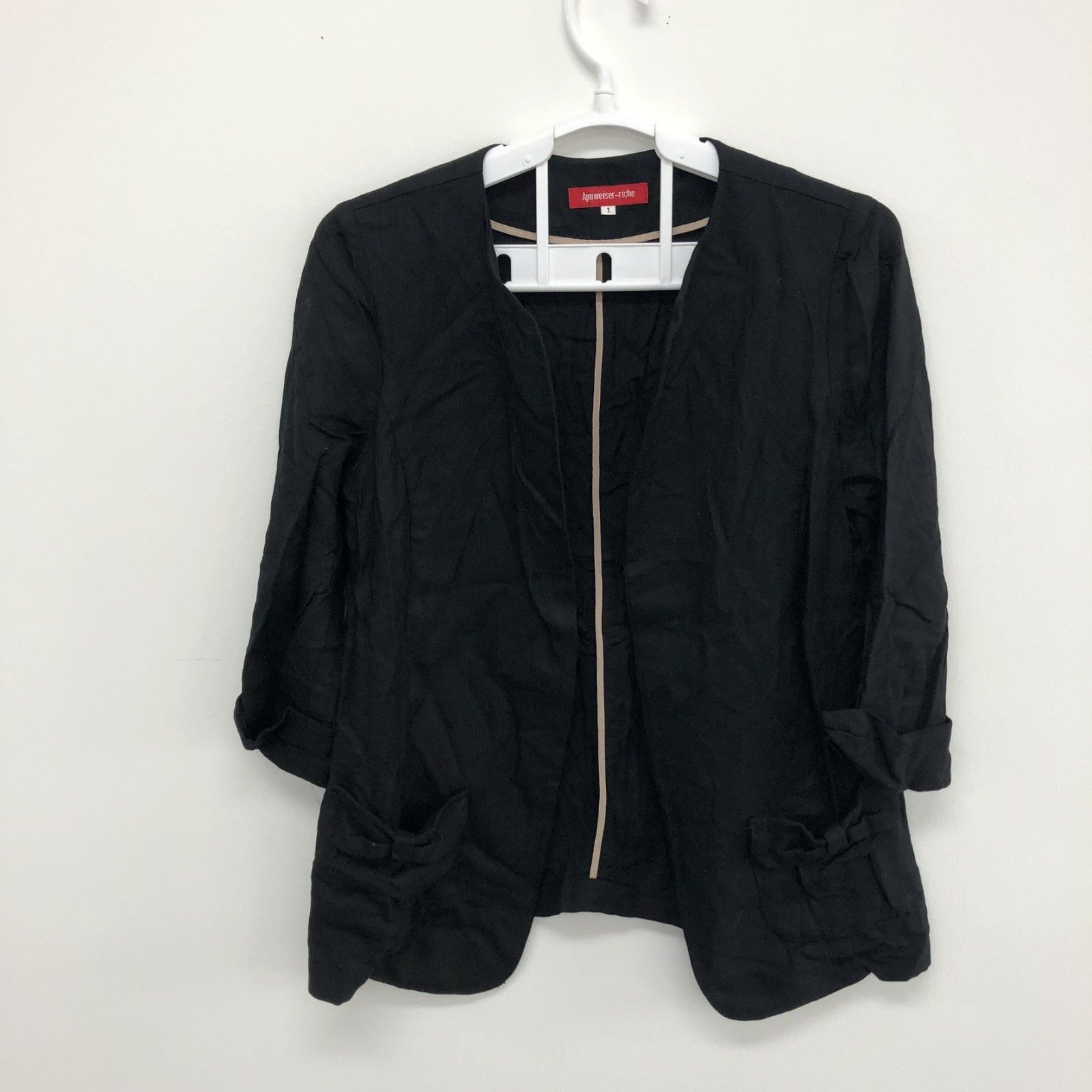 Apuweiser-riche】アプワイザーリッシェ ブラック 黒 トップス