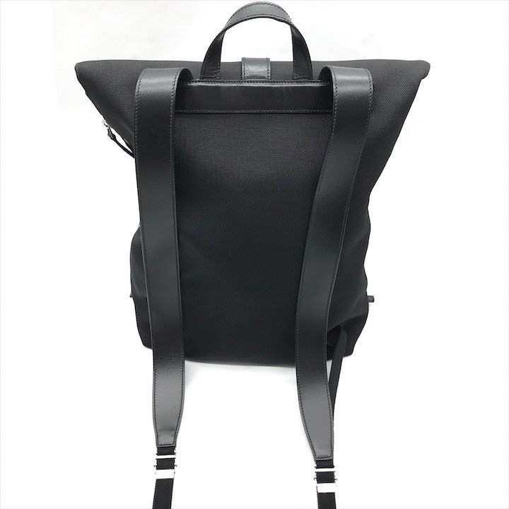 美品 GUCCI グッチ シェリーライン レザー キャンバス ブラック