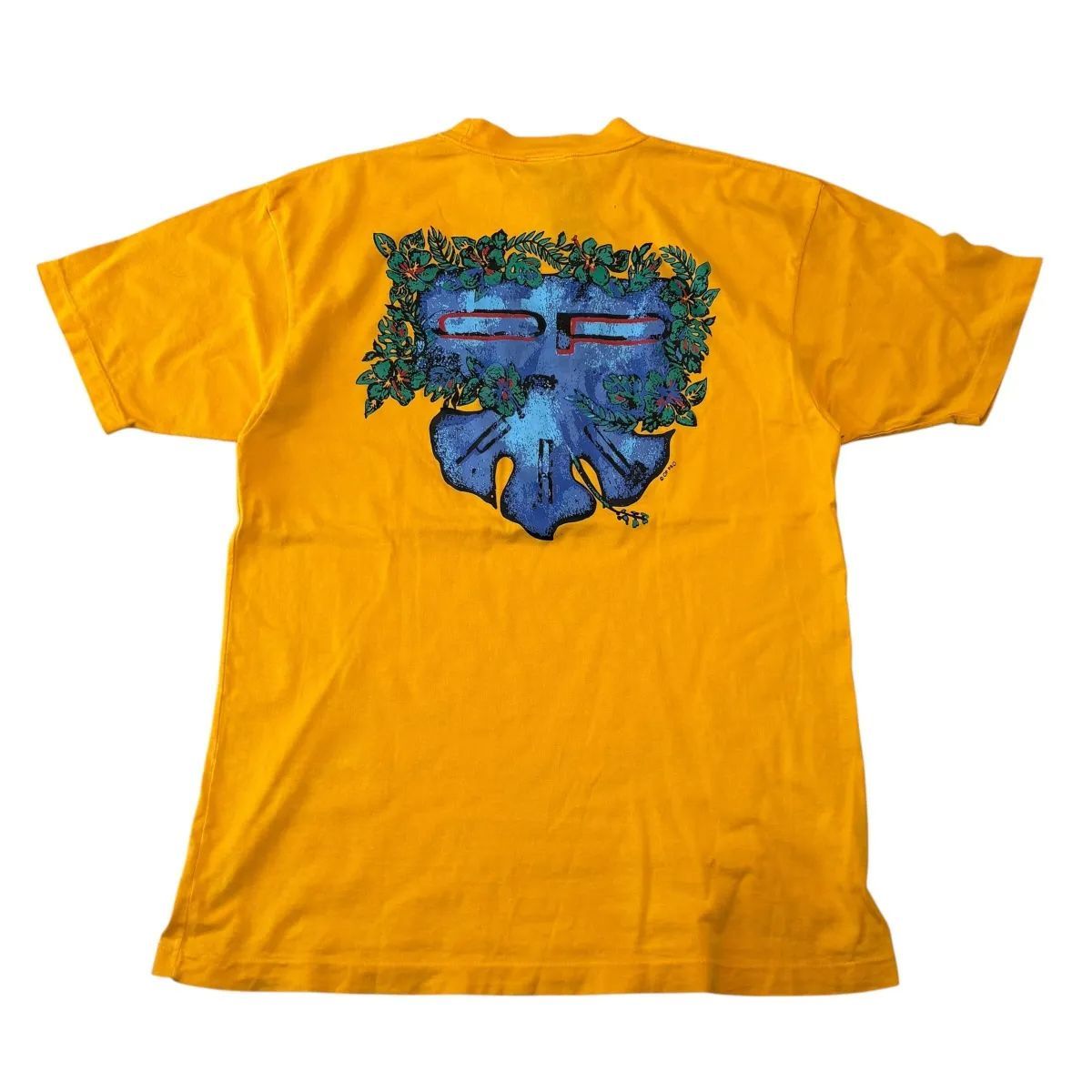 90s OCEAN PACIFIC S/S TEE オーシャン パシフィック Tシャツ L 黄 OP