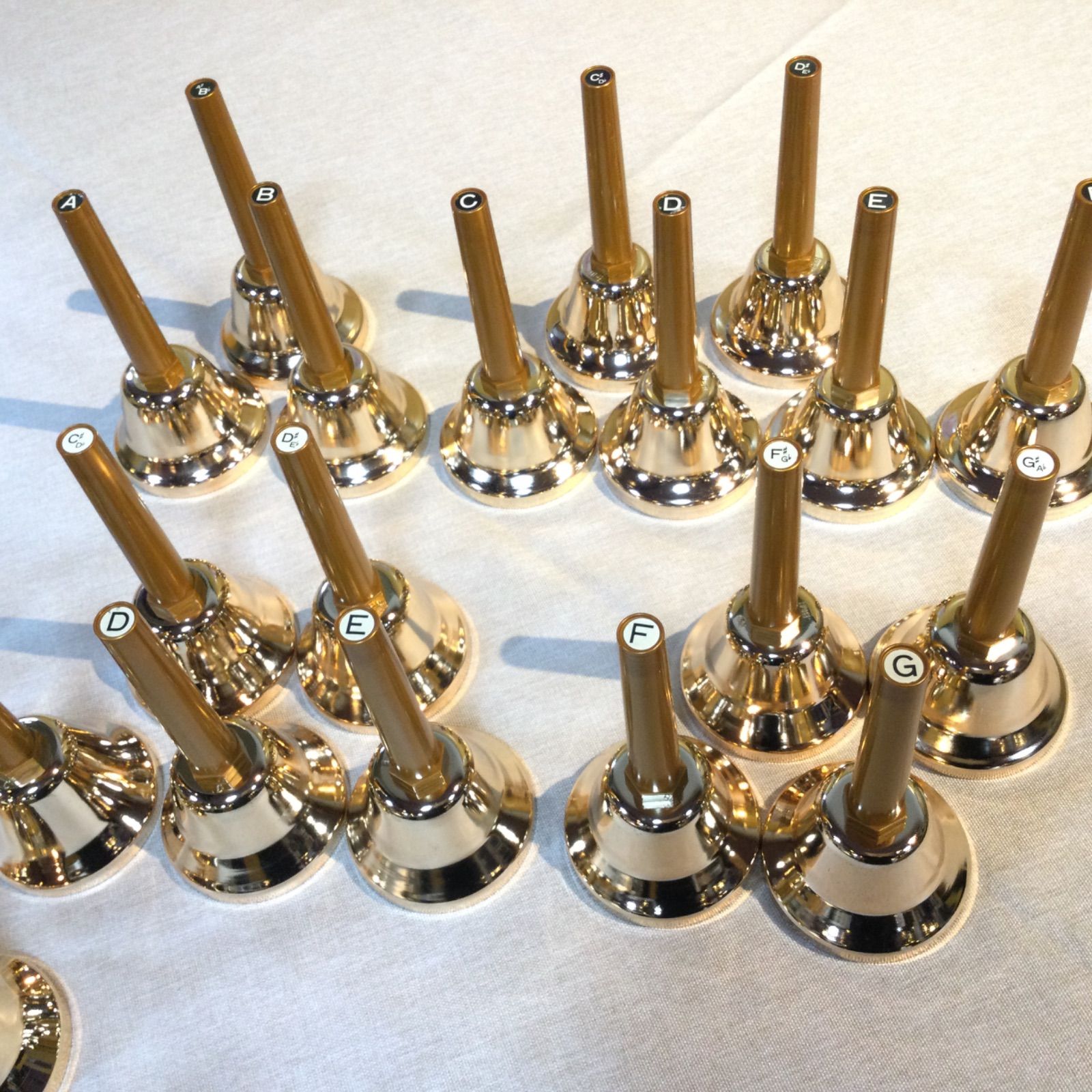 内田洋行 ミュージックベル MB-G25音 ハンドベル 専用 内田洋行 ミュージックMB-G25音 内田洋行 UCHIDA ミュージック