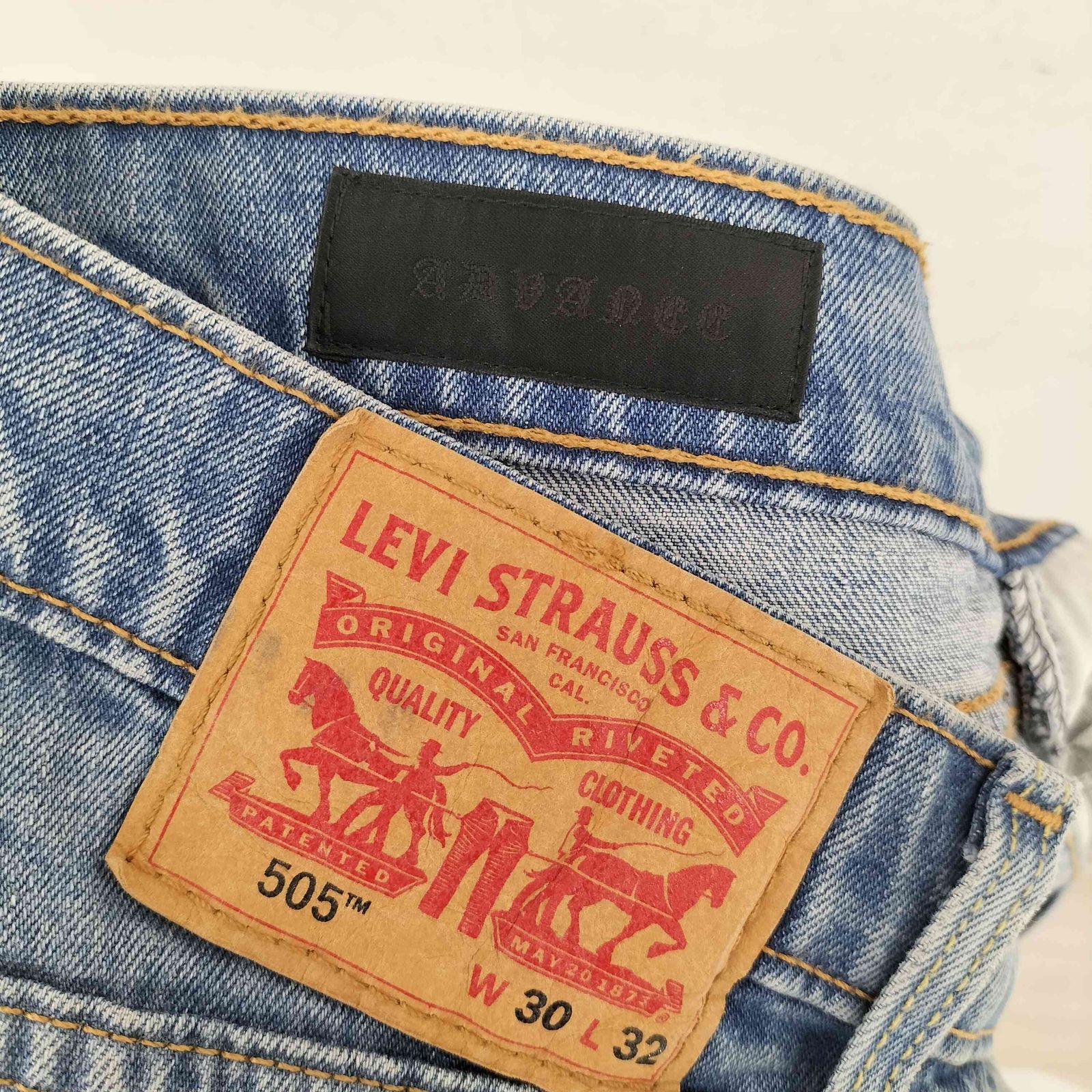 パンツ ADVANCE CROSS PATCH CUSTOM LEVI'S 505 楽天市場】ADVANCE CROSS PATCH CUSTOM LEVI'S 505 REGULAR FIT