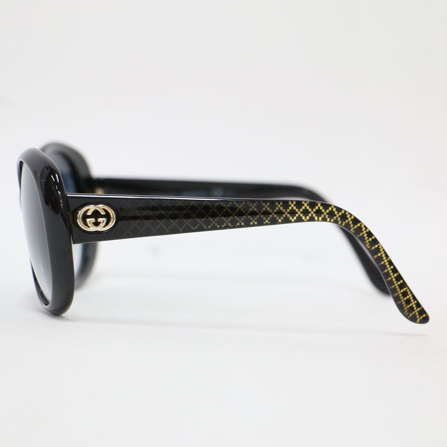グッチ （GUCCI）オーバルフレーム サングラス イタリア製 レディース 美品 グッチ （GUCCI）オーバルフレーム サングラス イタリア製
