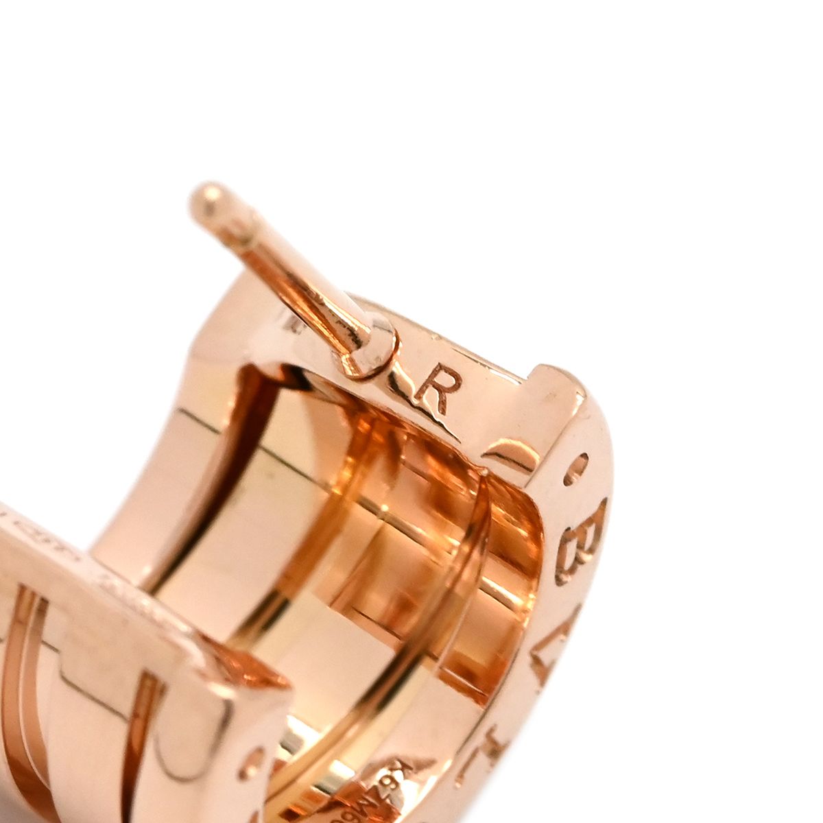 ブルガリ BVLGARI イヤリング B-zero1 ビーゼロワン K18PG ピンクゴールド BVLGARI 750 WWW_FORTGASGNV_COM_BR