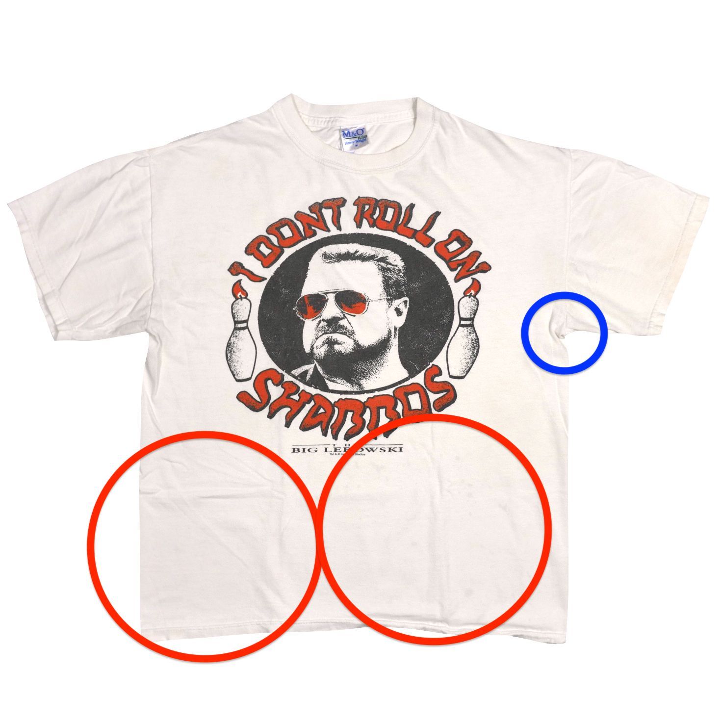 M】00s 映画 Big Lebowski ビッグリボウスキ Tシャツ I Don't roll on