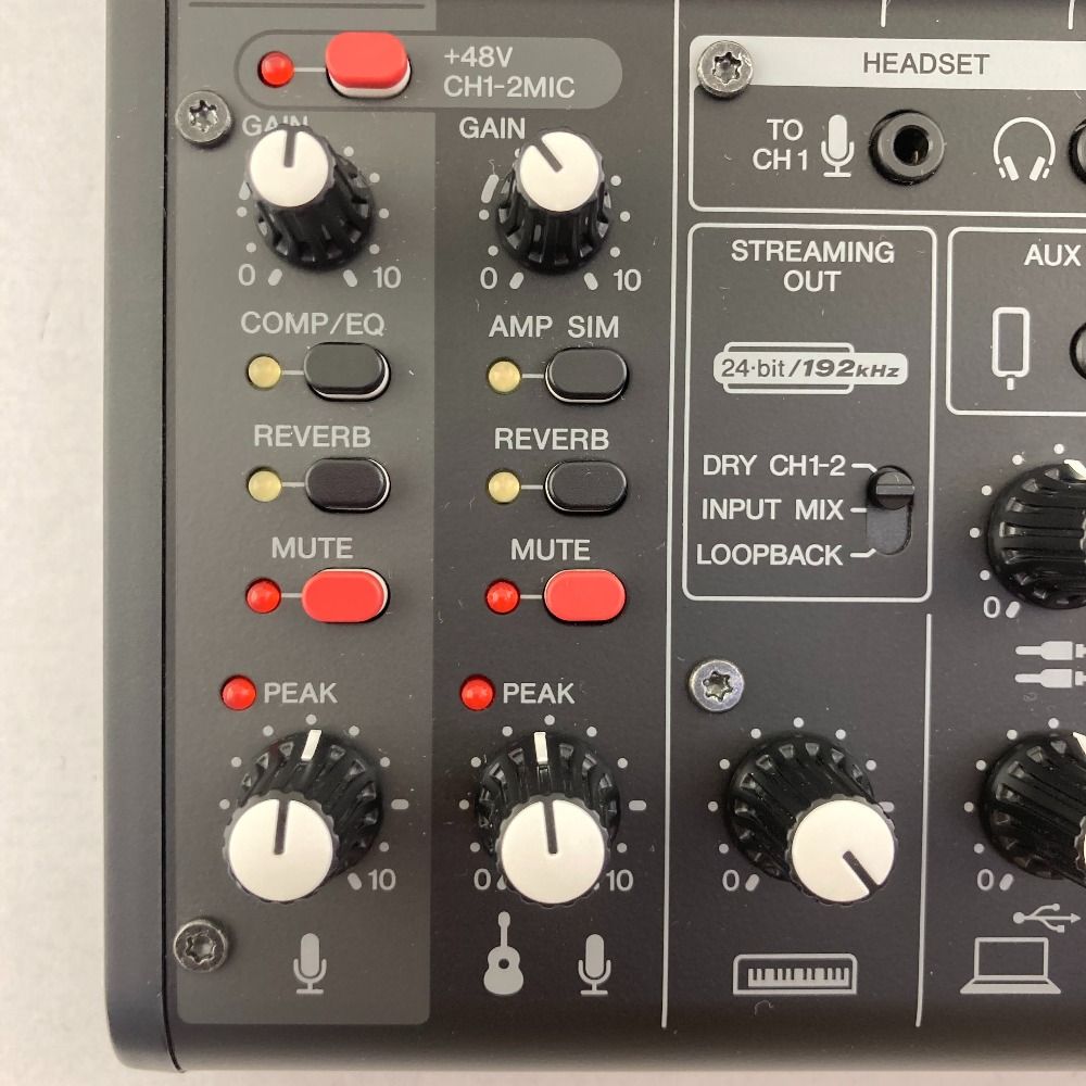 03w15016/【通電確認済】YAMAHA ヤマハ AG06MK2 ライブ