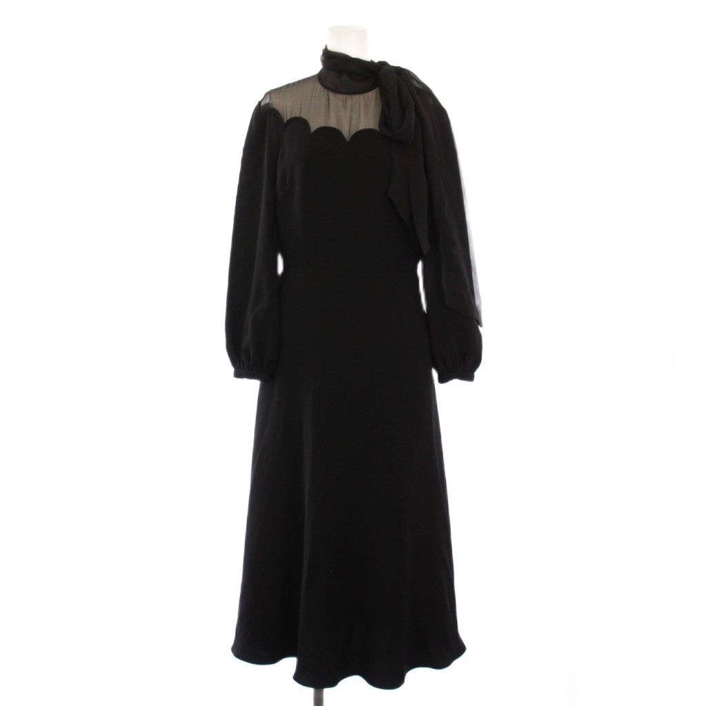 VALENTINO フレアワンピース ブラック 【公式通販】