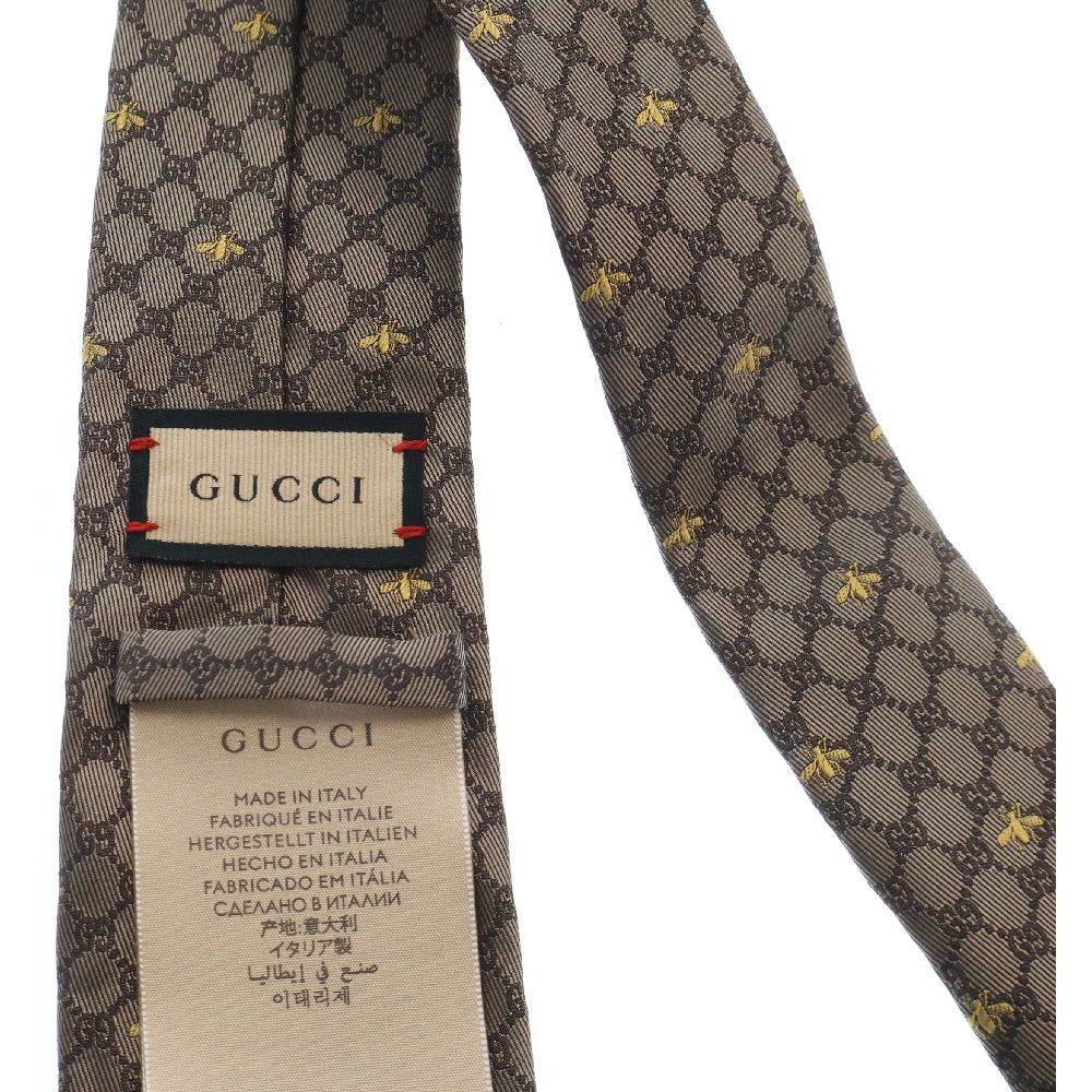 GUCCI (グッチ) GG Bee Silk Tie 545078 4E002 GGビー シルク ネクタイ