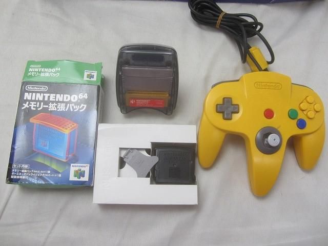 中古品 ゲーム NINTENDO 64 本体 NUS-001 メモリー拡張パック 箱