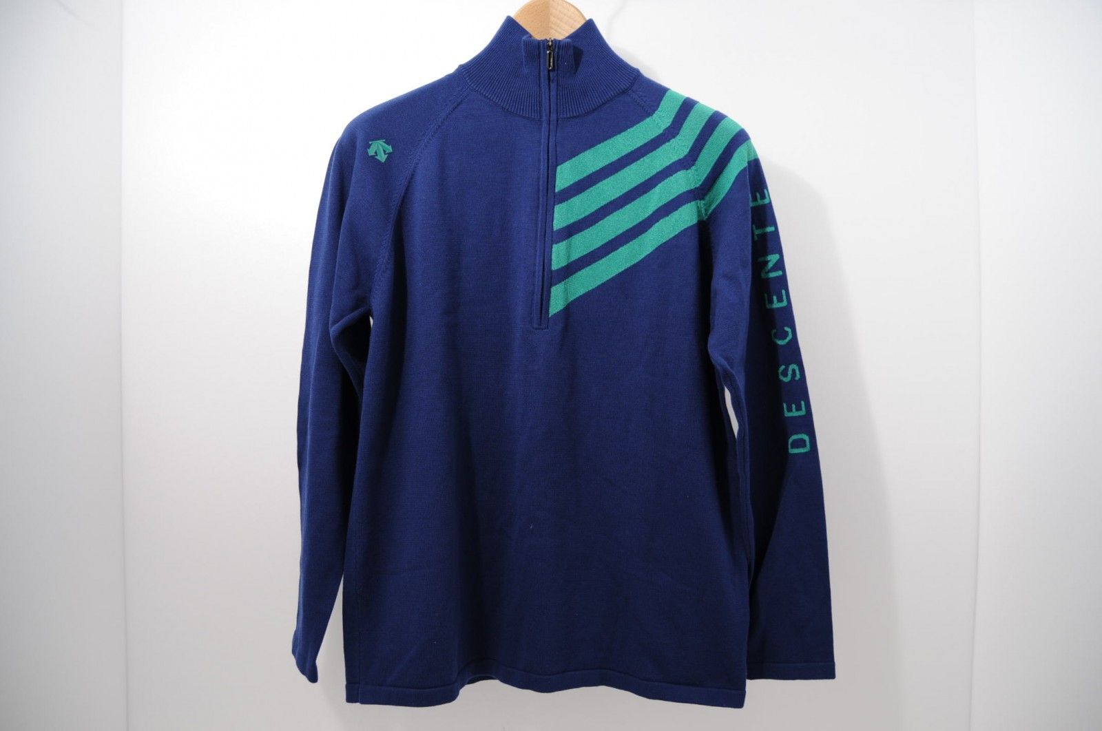 coco 中古 デサントゴルフ DESCENTE GOLF メンズ ニット L 紺 ネイビー 長袖ハーフジッブ 中古 メンズ デサントゴルフ DESCENTE GOLF ニット L 紺