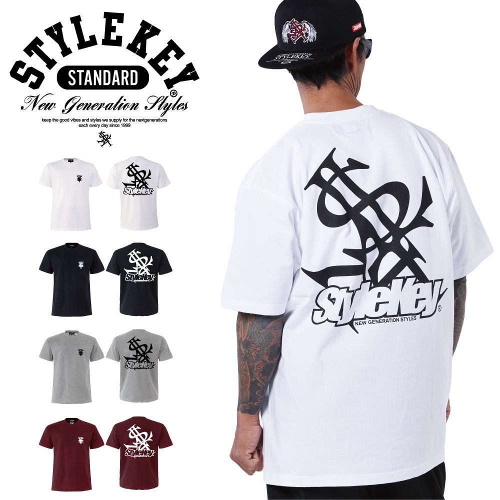 STYLEKEY STANDARD スタイルキー スタンダード 半袖Tシャツ AGREE S/S TEE(SK99SD-SS09) ストリート系 ヒップホップ B系 ファッション