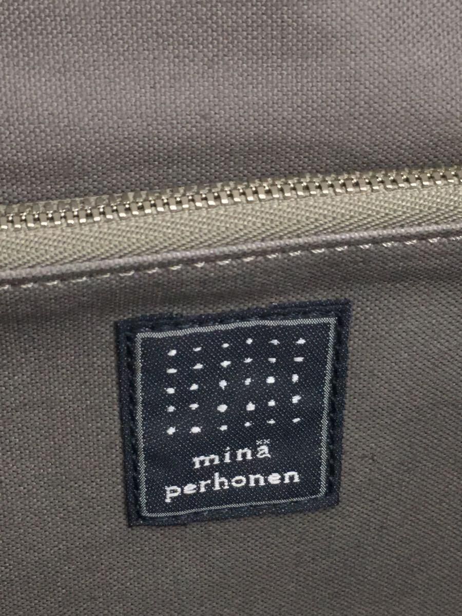 mina perhonen × PORTER ショルダーバッグ レザー ベージュ 無地 EV0665 siemen bag ハンドバッグ