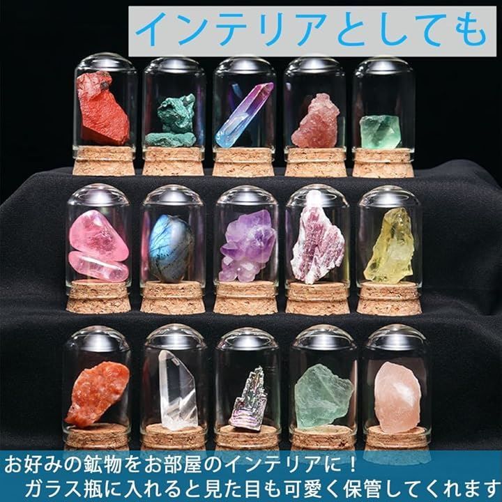 AZNABLE 鉱物標本 セット 箱 コレクション 岩石 化石 宝石 原石