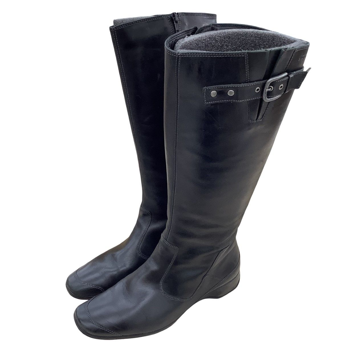 ecco エコー レディース ロングブーツ SIZE 39 24.5cm ブラック