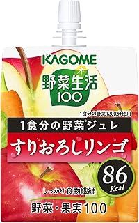 カゴメ 野菜生活100 1食分の野菜ジュレ すりおろしリンゴ 180g×30個