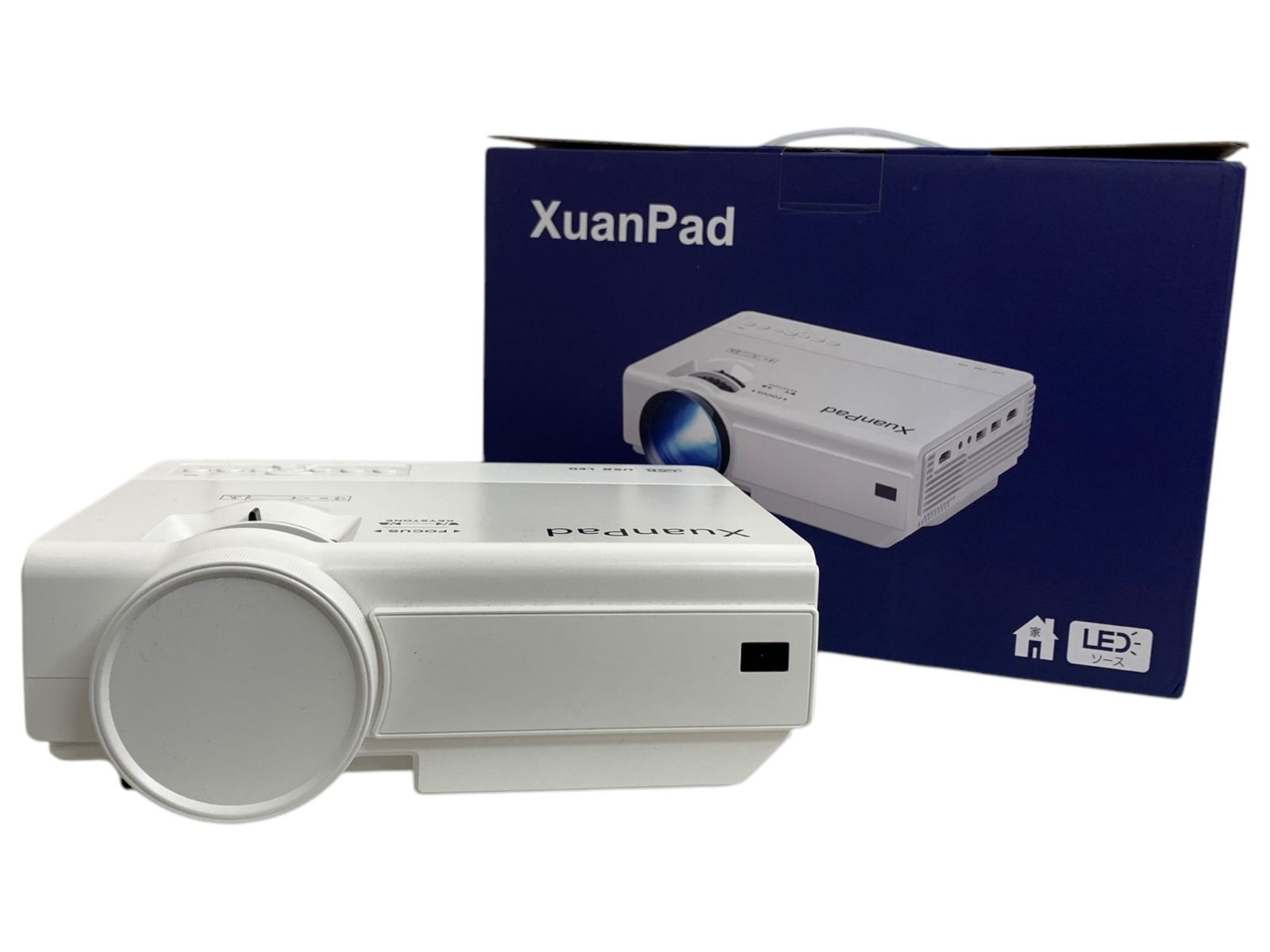 XuanPad LCDプロジェクター リモコン付き 小型 ビデオ